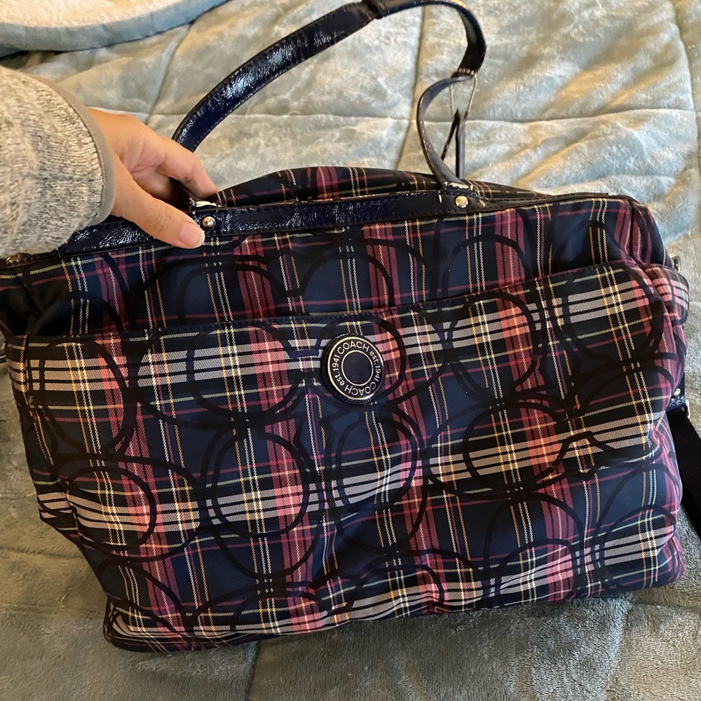Large Coach diaper bag